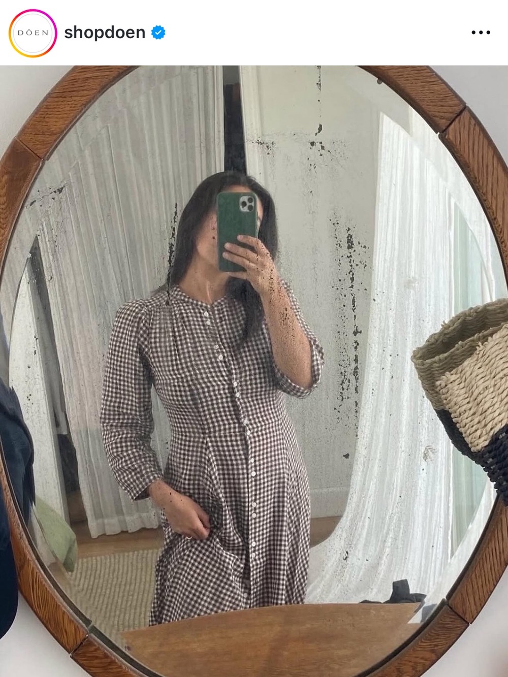 Doen Delphine Plaid Dress - Picture 2 of 4